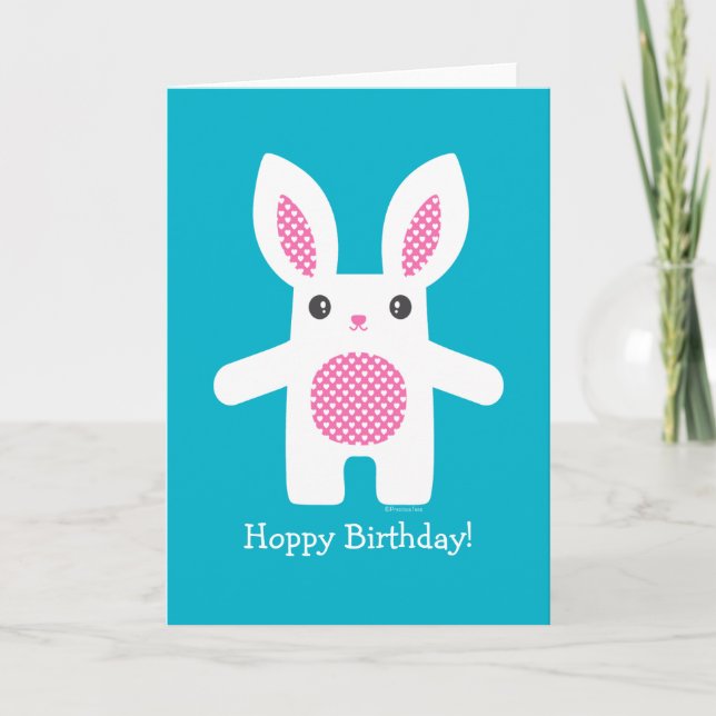 Carte Cute Bunny Hug (Devant)