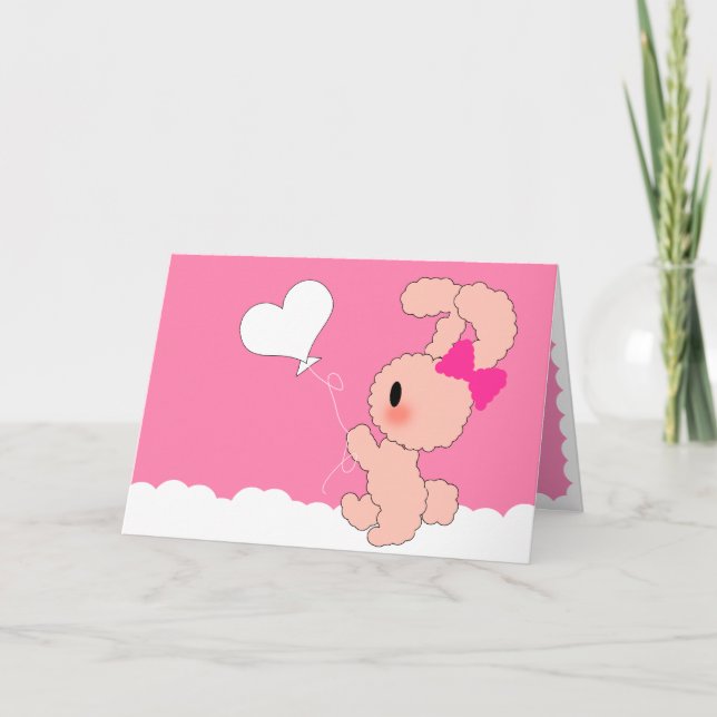 Carte Cute Bunny Valentines (Devant)