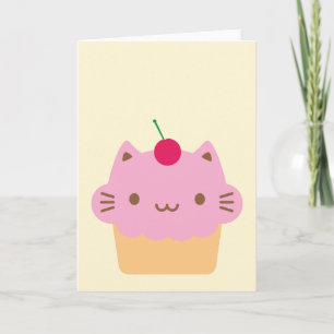 Carte Cute Cat Cupcake