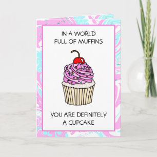 Carte Cute Cupcake Pun Amitié