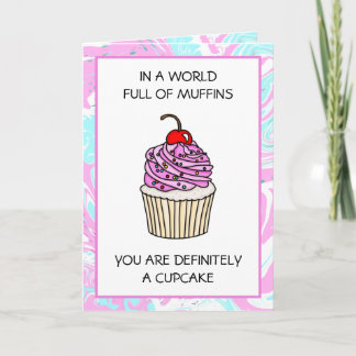Carte Cute Cupcake Pun Amitié