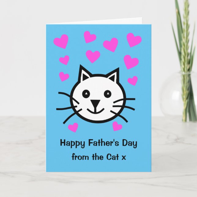 Carte Cute From the Cat Fathers Day Card (Devant)