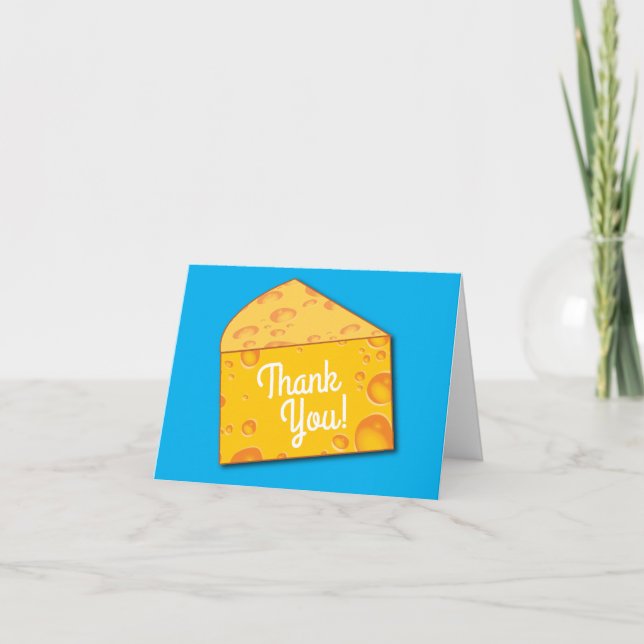 Carte Cute Fromage Wedge Enfants 1er anniversaire fête (Devant)