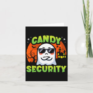 Carte Cute Ghost Kids Halloween - Candy Sécurité - Drôle