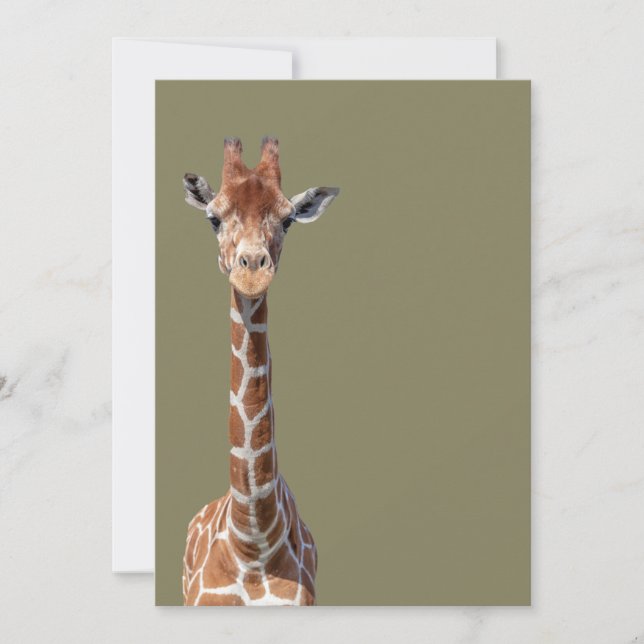 Carte Cute giraffe face (Devant)