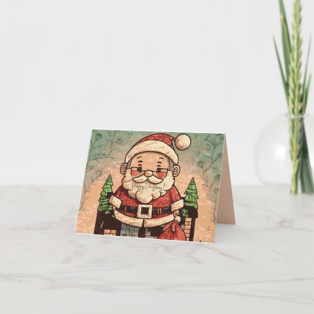 Carte Cute Grand-pa Père Noël (Devant)