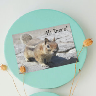Carte Cute Ground Squerrl Nature Photo Birthday