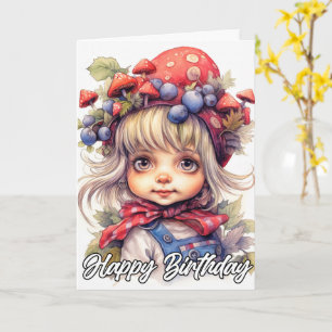 Carte Cute Little Country Farm Girl