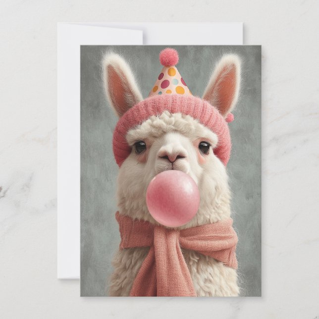 Carte Cute Llama Birthday Card (Devant)