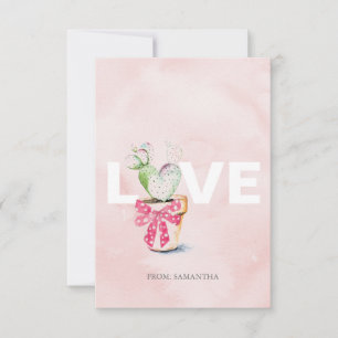 Carte Cute Love and Heart Kids Classroom Valentine Card