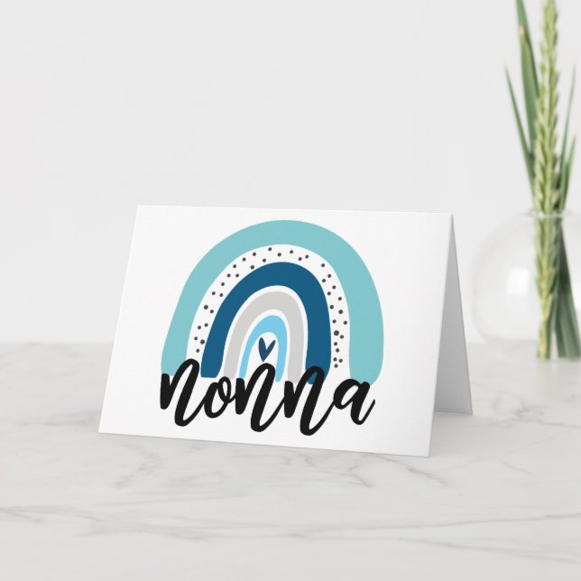 Carte Cute Nonna Rainbow (Devant)