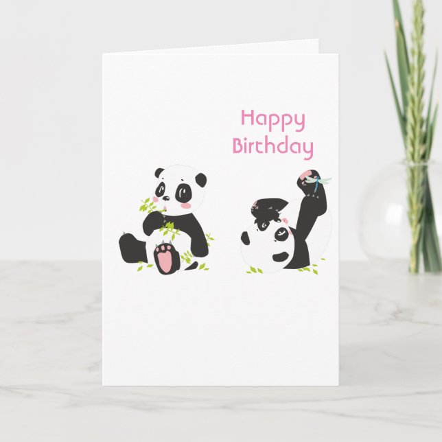 Carte Cute panda (Devant)