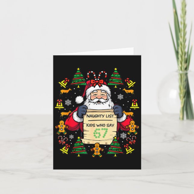 Carte Cute Preppy Christmas,reindeer Brushstrokes Funny  (Devant)