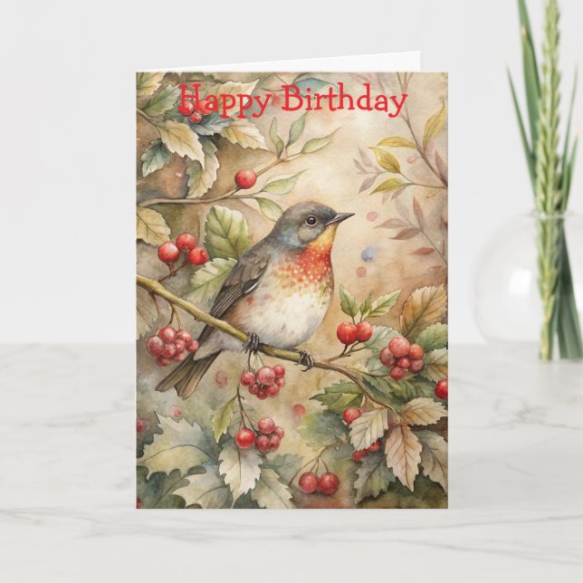 Carte Cute Robin (Devant)