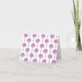 Carte Cute rose floral personnalisé