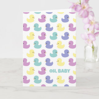 Carte Cute Rubber Duck Gender Neutral Blank Custom