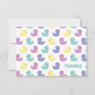 Carte Cute Rubber Duck Gender Neutral Flat Thank You