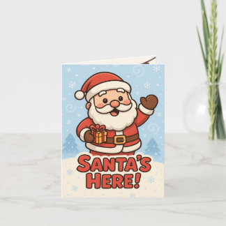 Carte Cute Santa Christmas