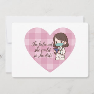 Carte Cute She Believed She Could So She Did