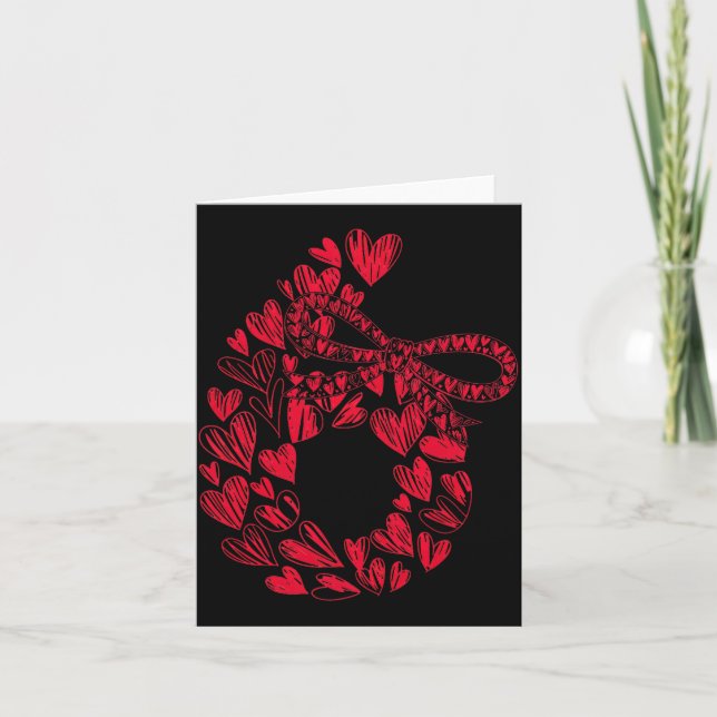 Carte Cute Six Seven Love 67 Hearts Couple Number 6 Comf (Devant)