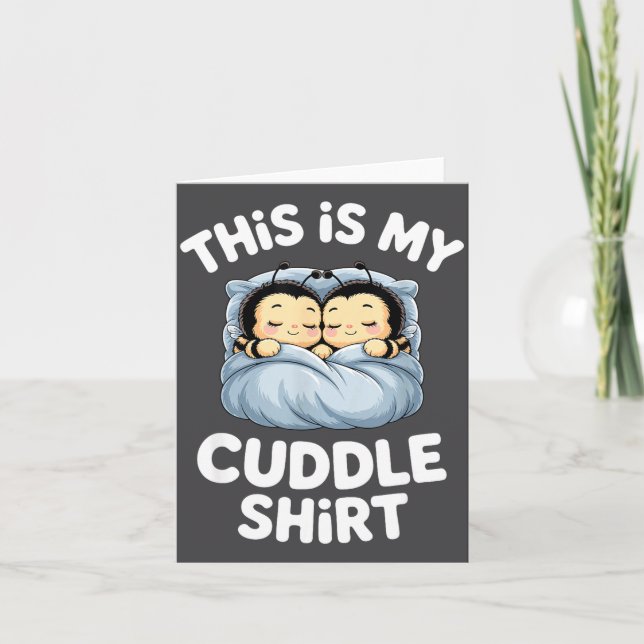 Carte Cute Sleeng Bee This Is My Cuddle  (Devant)