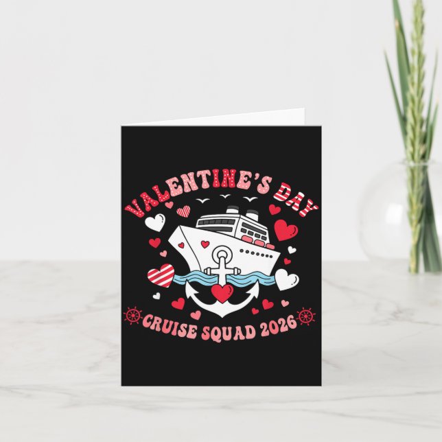 Carte Cute Valentines Day Cruise 2026 Matching Cruise Fo (Devant)