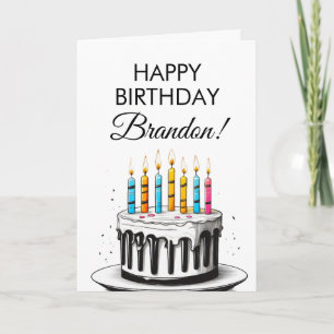 Carte Cute White Piano Keys Cake Pianist Anniversaire
