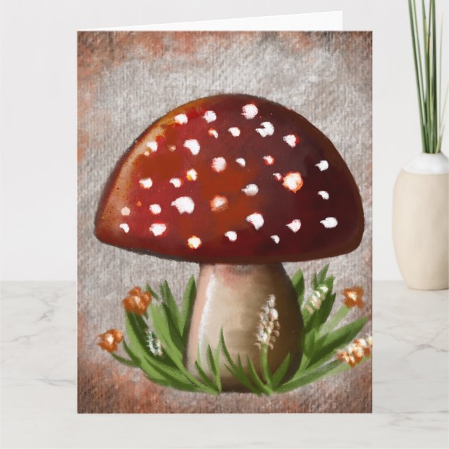 Carte Cute Woodland Mushroom Tissue Paper (Devant)