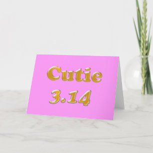 Carte Cutie 3,14 Pi Jour Rose