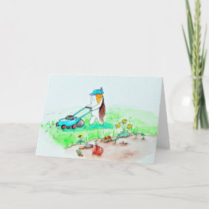 Carte Cutie the Guinea Pig the Gardener Peinture