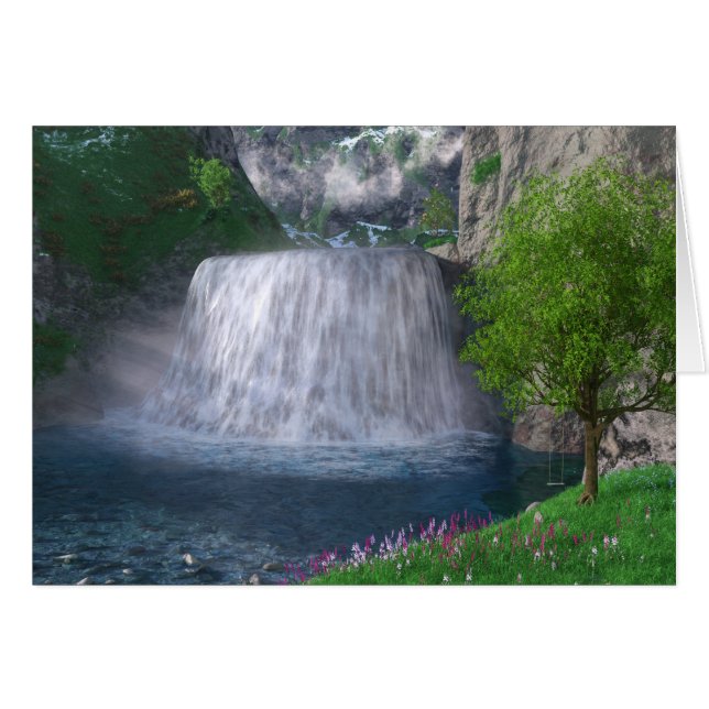 Carte Cwm Waterfall (Devant horizontal)