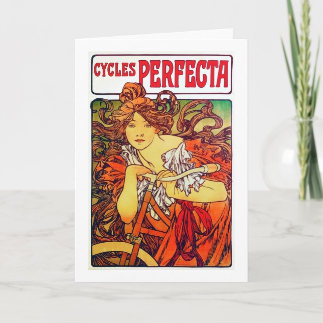 Carte Cycles Perfecta, Mucha (Devant)