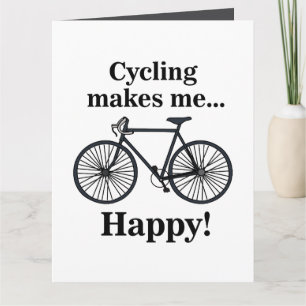 Carte Cycliste cycliste cycliste vélo Anniversaire