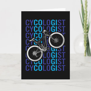 Carte Cycliste cycliste motard amusant cycliste cycliste