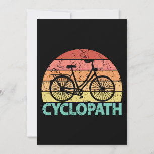 Carte Cyclopath Bicyclette amusante