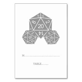 Carte D20 Dice Place Gris