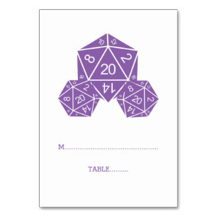 Carte D20 Dice Place Purple