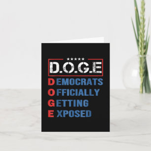 Carte D.o.g.e Doge Département de l'Efficacité du Gouver