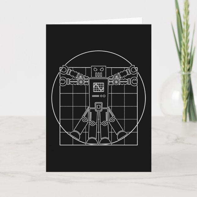 Carte Da Vinci Vitruvian Robot (Devant)