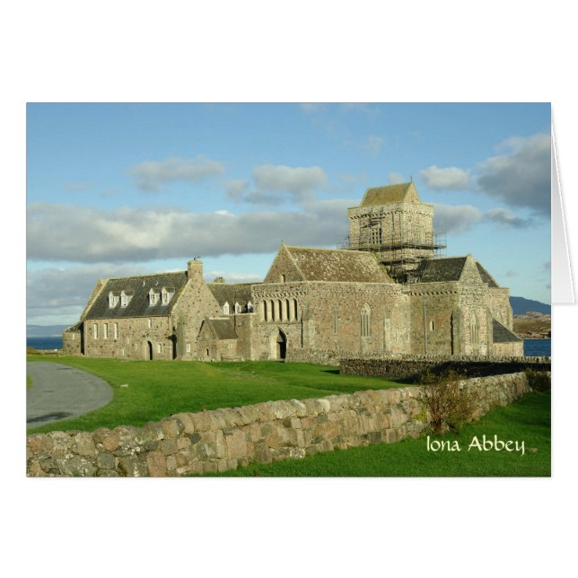 Carte d'abbaye d'Iona (Devant horizontal)