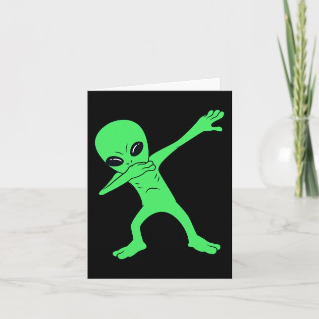 Carte Dabbing Alien Halloween Fun Dab Garçons Enfants Fi (Devant)