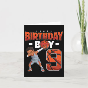 Carte Dabbing Bysketbyll Joueur 9 Ans Garçon 9e Birth