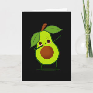 Carte Dabbing Green Avocado Dab Funky Dancing Fruit