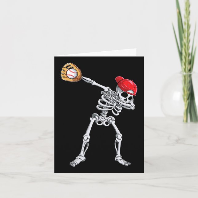Carte Dabbing Skeleton Vendre Halloween Player Catch Pit (Devant)