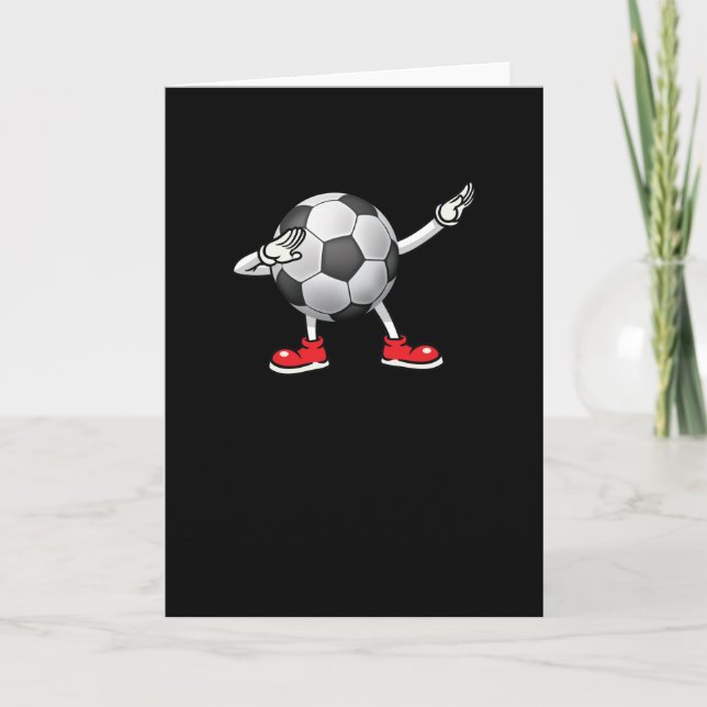 Carte Dabbing Soccer Ball Teids Boys Dab Dance (Devant)