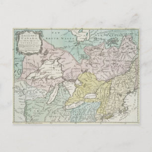 Carte d'accès du Canada 1761