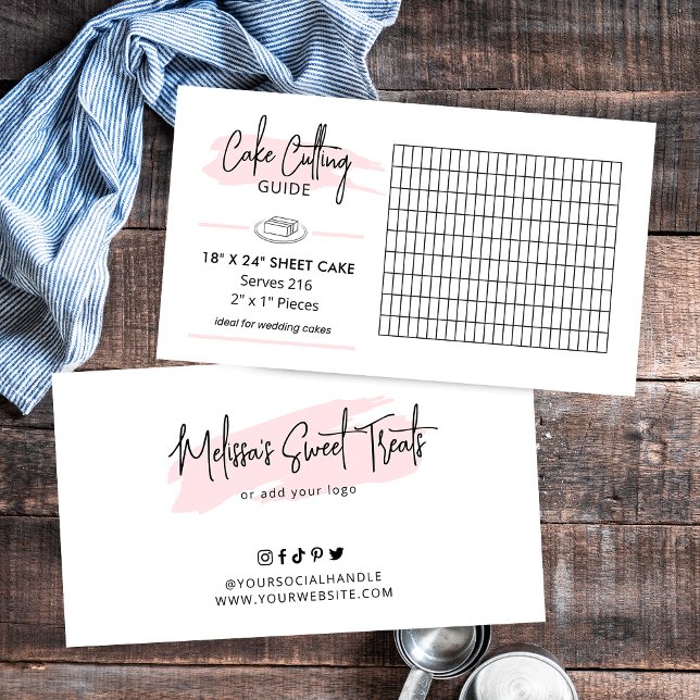 Carte D'accompagnement 18x24 Feuille Guide de découpe de gâteau 2x1 Porti (18 x 24 inch rectangle wedding cake cutting guide)