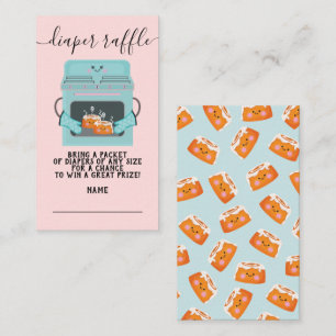 Carte D'accompagnement 2 petits pains dans le four Déchets Raffle