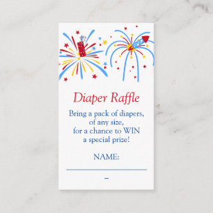 Carte D'accompagnement 4 juillet Baby shower de la