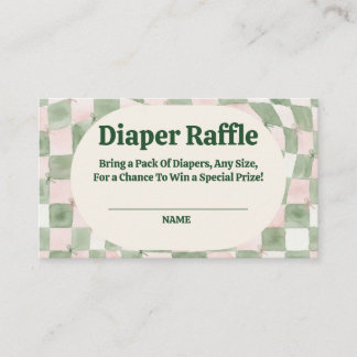 Carte D'accompagnement A Little Matcha Babe Matcha Diaper Raffle 